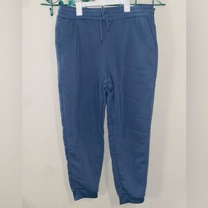 BLUE SOFT COTTON BLEND JOGGER SWEATPANTS